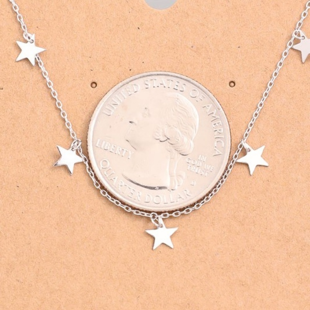 NEW Mini Star Charm Necklace Gold - Picture 3 of 3